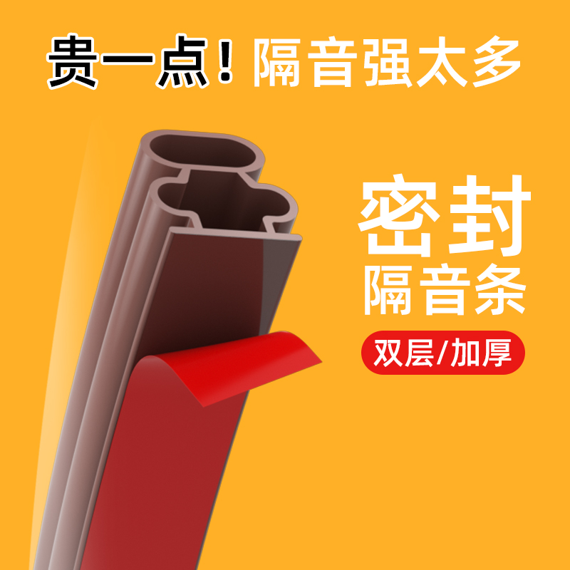 ✅盼盼防盗门密封条入户门隔音防撞贴条自粘压边胶条老式防盗门防
