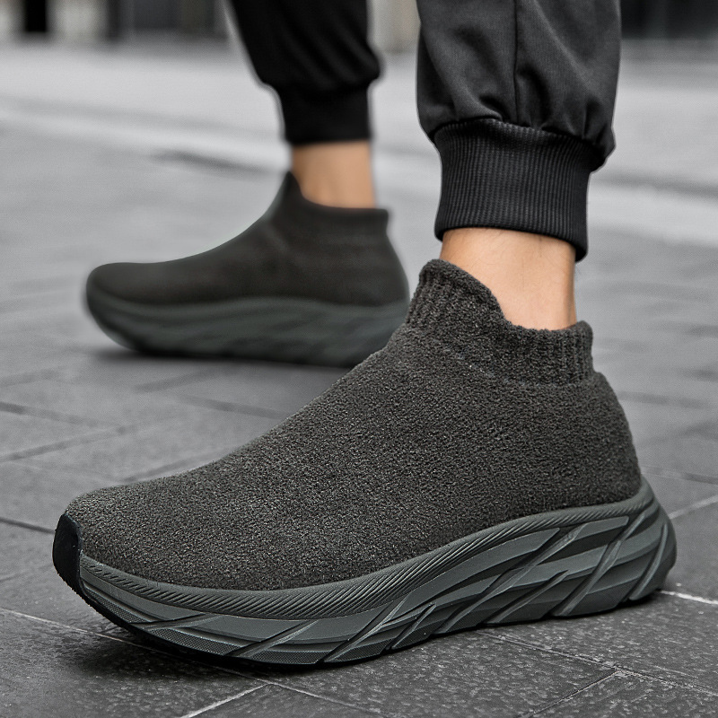 demi-season suede slip-ons