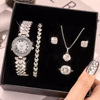 Bracelet, watch, quartz set, diamond encrusted
