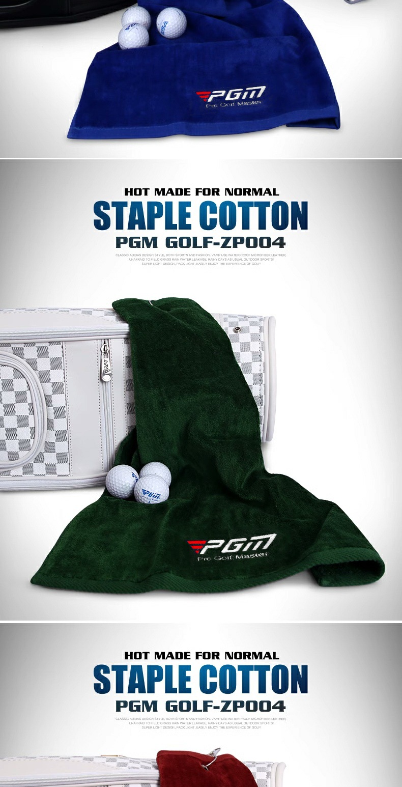 Khăn chơi golf PGM mềm thấm hút nhanh, nhiều màu sắc — Khăn bông trắng xanh da trời, Khăn bông trắng màu xanh đậm, 100% cotton trắng Khăn Trắng, Khăn bông trắng màu hồng chi tiết 10