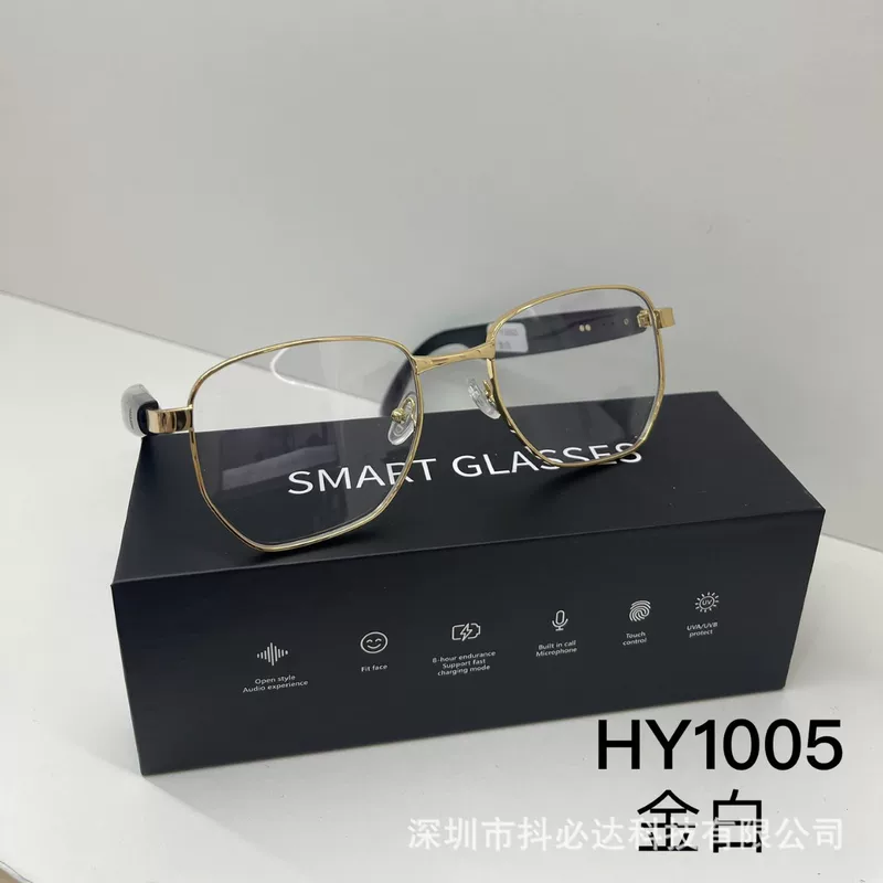 (Cross-border trading), universal glasses for men and women, sunglasses, transparent headphones, bluetooth