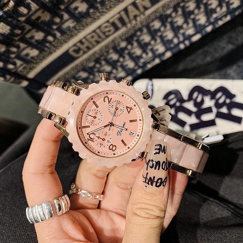 Timiny Modello in marmo colorato Cinturino per orologio alla moda Moda Internet Celebrity Digital Face Band Calendario Cinturino in acciaio Orologio da donna_voghion.com