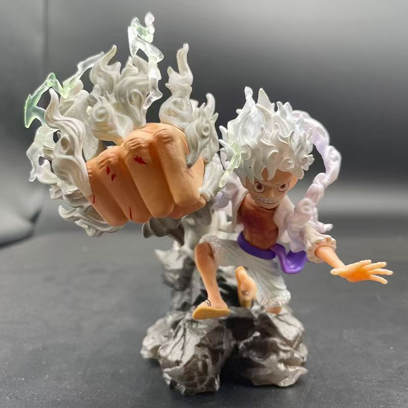 One Piece Gear Five Nika Luffy Sun God Nika Q-Version Gk Figure Anime Ornament Gift Model