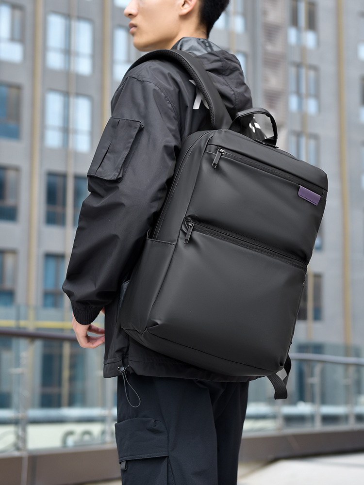 Mochila comercial simple de comercio exterior transfronterizo, bolsa de computadora multifuncional de gran capacidad, bolsa de viaje al aire libre para estudiantes universitarios.