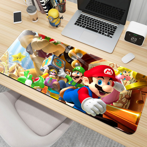 Mario cartoon cute oversized game mouse pad thickened keyboard pad computer office children learning table pad