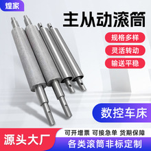 主从动轮输送带滚筒重型滚轴轴承主动辊筒不锈钢流水线无动力托辊