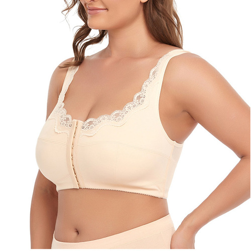 Nursing bra for women cross-border European and American large size maternity lace bra tank top style without rims push-up bra