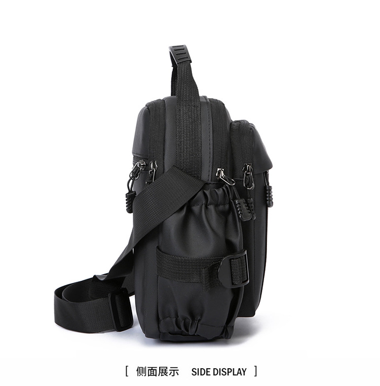 2025 New fashionable men's bag, large-capacity single-shoulder bag, durable backpack, multi-pocket business casual men's crossbody bag undefined