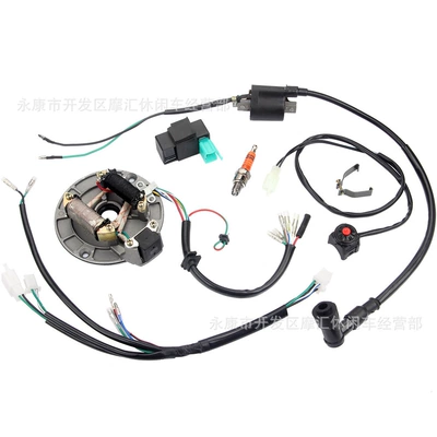 Off-Road Vehicle Atv Beach Vehicle 50-110Cc Complete Vehicle Wiring Harness Cdi Ignition System Jh70 Coil Set (Power supply, ignition system accessories)