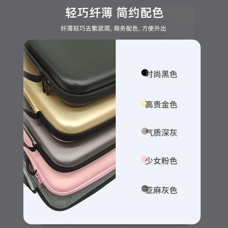 Caliente nuevo ipad bolsa de ordenador portátil resistente a la caída de la caja dura bolsa de almacenamiento eva cremallera bolsa de ordenador portátil