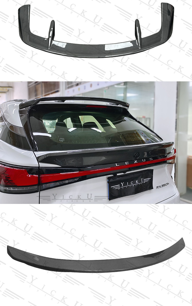 Suitable for 23-25 Lexus Rx350 Modified Trd Carbon Fiber Front Lip, Rear Lip, Side Skirt and Tail Top Wing