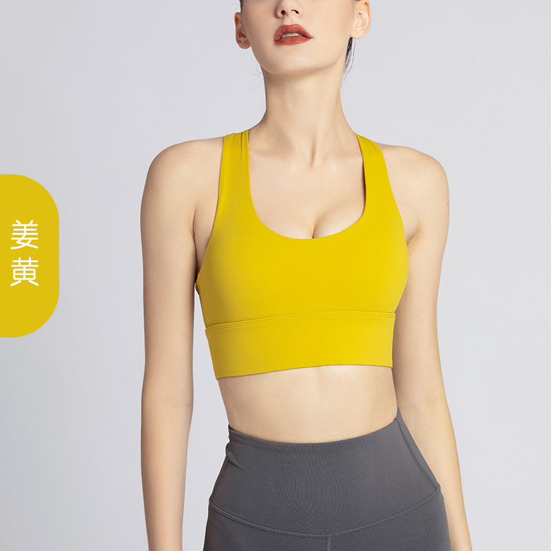 Procesamiento de sujetador de nylon de yoga personalizado, fuente de ropa interior deportiva, soporte de fábrica, prueba de imagen, etiqueta de permanente OEM