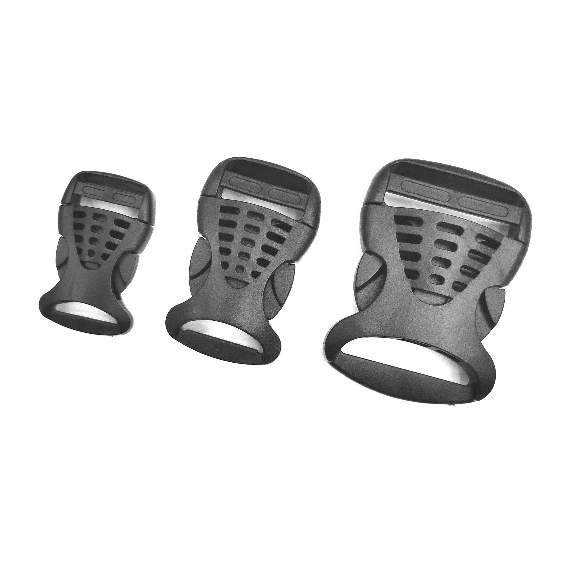 Bolsas de plástico prensas de prendas de vestir accesorios de fijación de banda perforada POM rana ajustable fijación de 20mm - 51mm image 3
