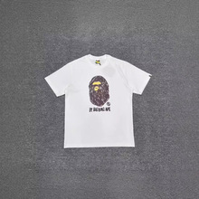 通货克星跨境批发代发猿人夜光麻棉重磅280克重短袖T恤男女同款