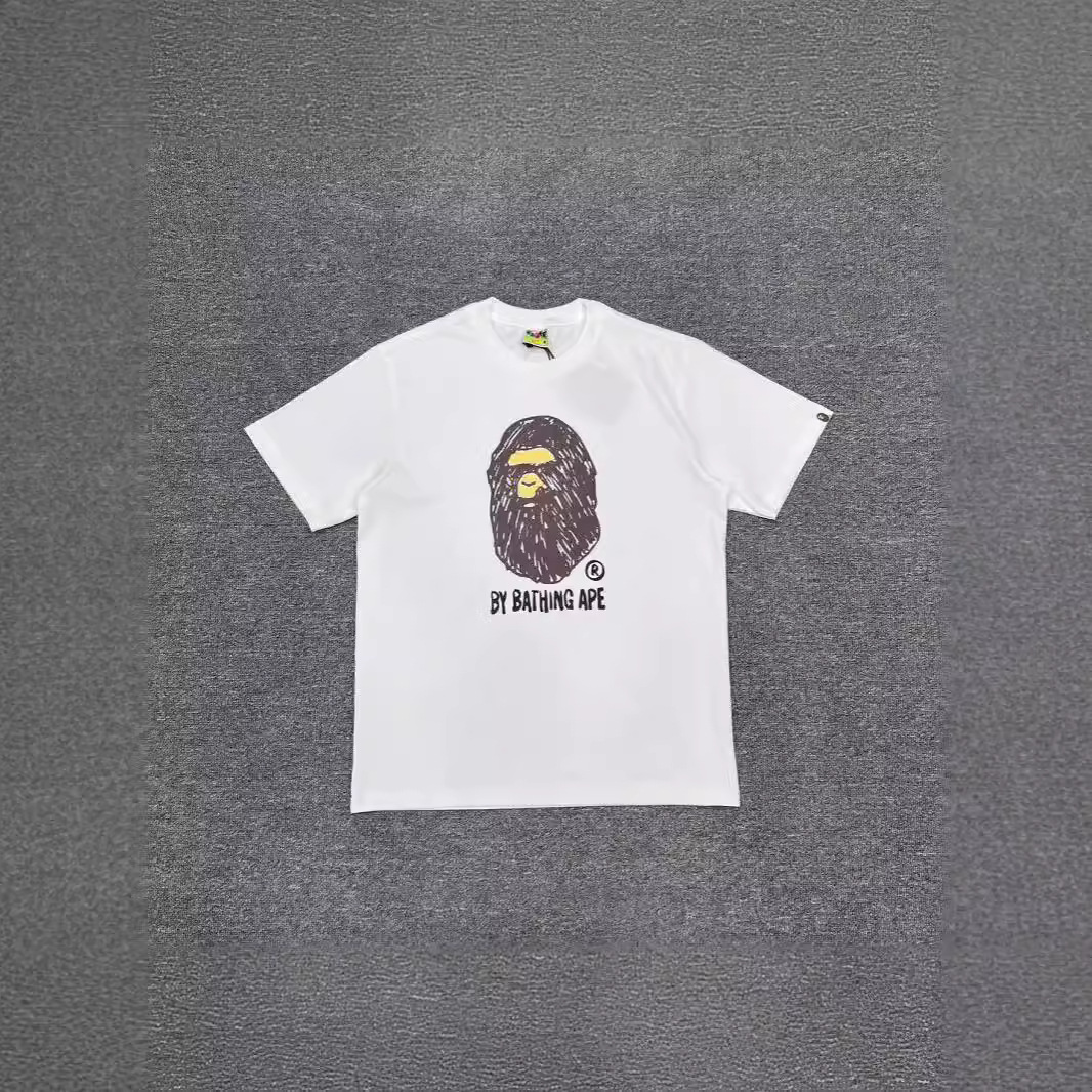 通货克星跨境批发代发猿人夜光麻棉重磅280克重短袖T恤男女同款