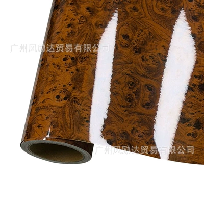 Color Changing Film Thickeneded Glossy Bird, Auto Color Change Film - glossy-birds-eye-brown-30cmx100cm