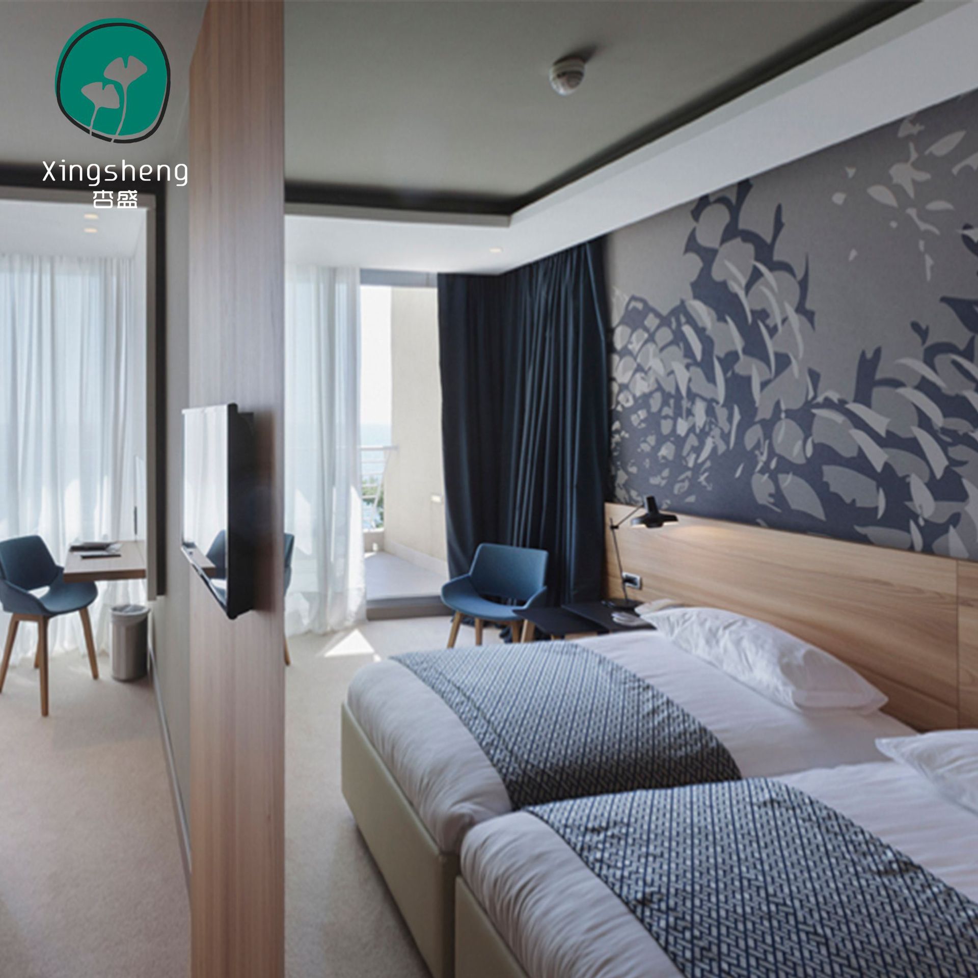 Modular Hotel Furniture Set for Guest Rooms, Standard Rooms, Single Rooms, and Studio Apartments, Including Modular Computer Desks and Sofas