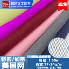 现货瑞士网童装礼服蚊帐网纱面料家纺女装蓬蓬裙特密加密美国网布