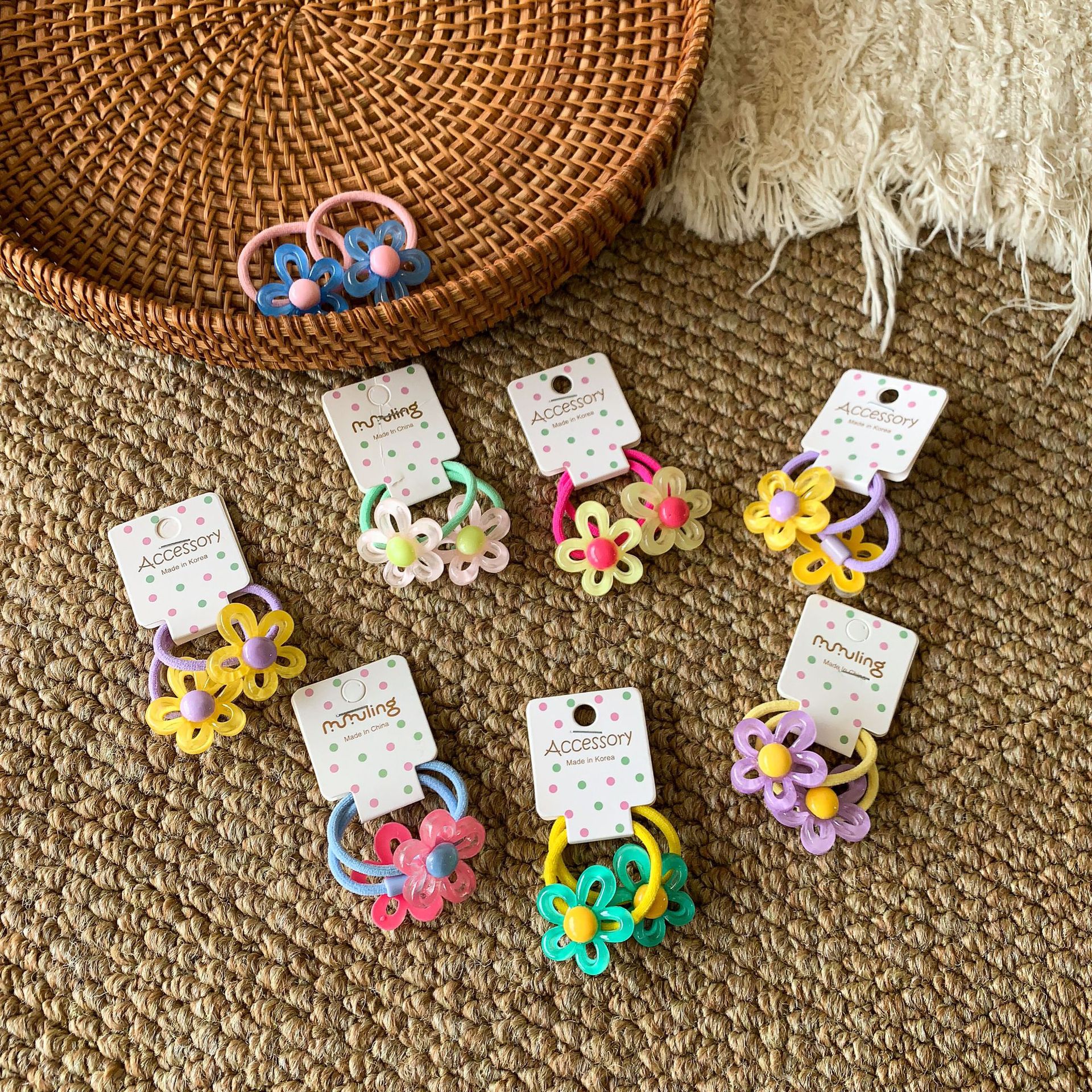 Sugar Pear ropa infantil flores de cabello para niñas 2026 nuevo dulce cabello para niños bebés accesorios para el cabello para niñas joyas para el cabello