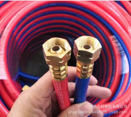 三胶两线氧气乙炔管防爆工业用8mm9mm10mm高压煤气气路管橡塑PVC