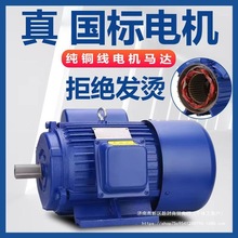 电机220v纯铜国标单相电动机马达大马力二相电两相电高速全铜电机