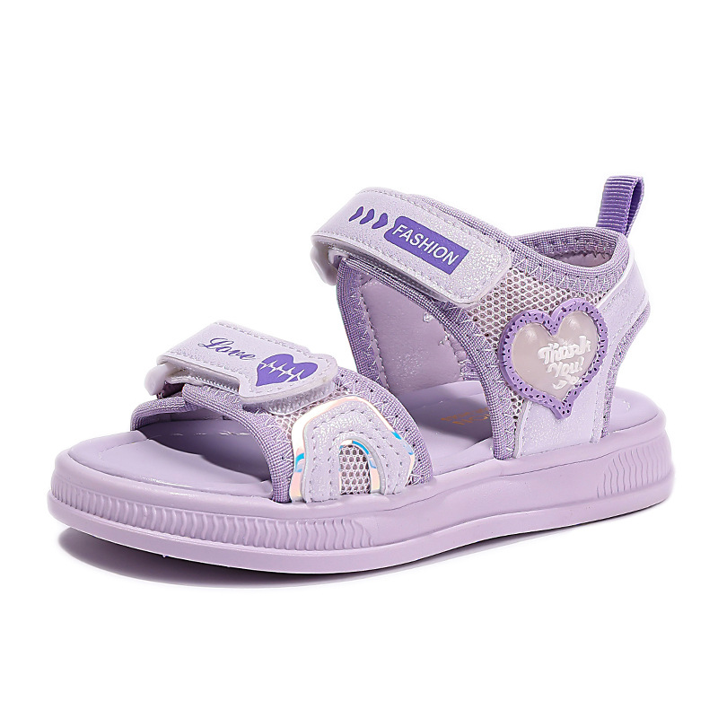 Zapatos deportivos casuales para niños 2026 verano nuevo estilo de sandalias deportivas de moda para niños grandes niñas sandalias de suela suave image 6