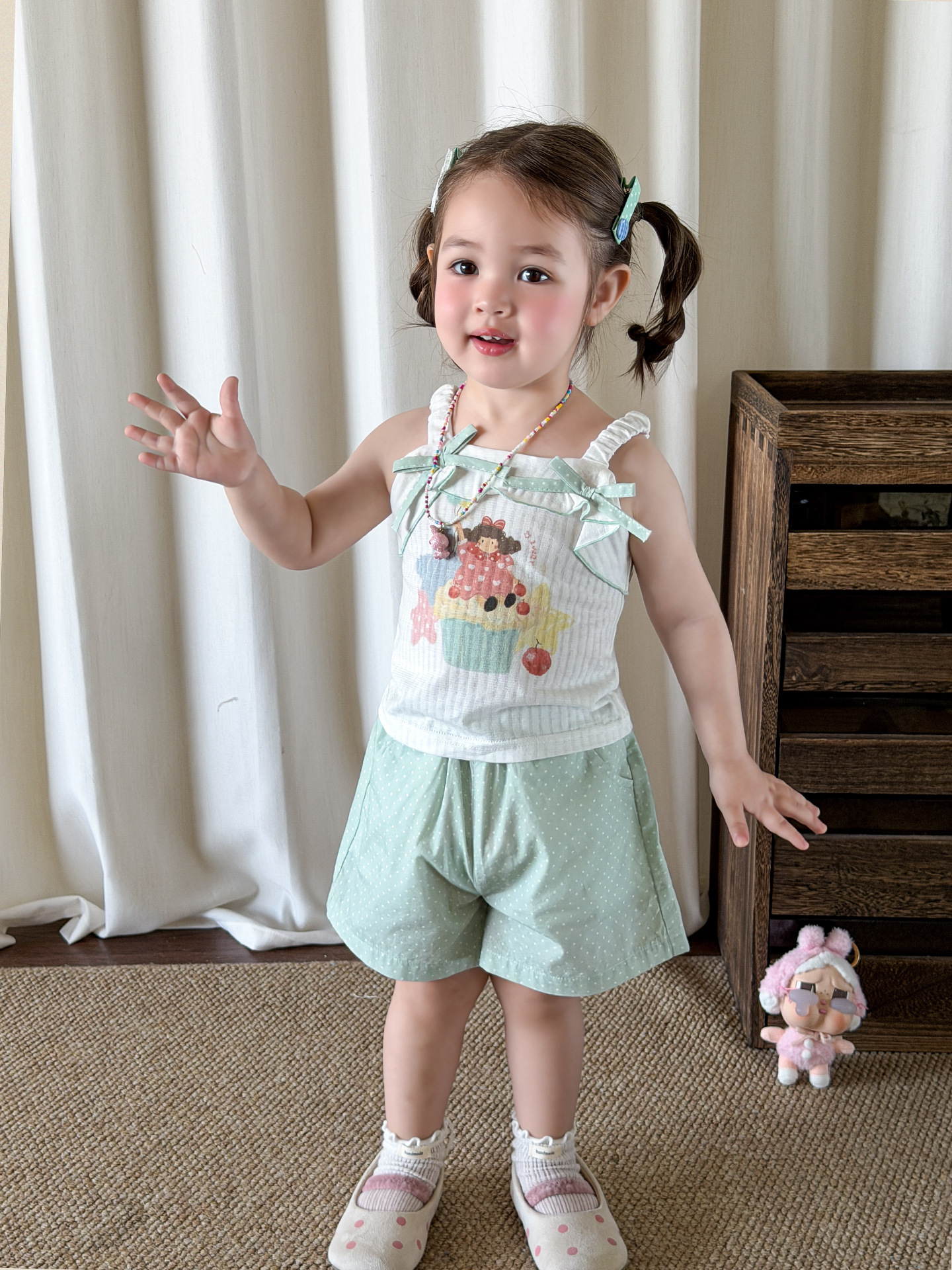 Cane Pear ropa infantil chaleco de niña para usar verano delgado 2026 ropa infantil casual clase A hija hija hija hija