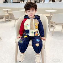 严选男童外套25年秋冬新款男宝宝外穿防风外套中小童连帽外套外贸