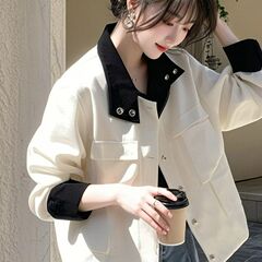 2025新款今年流行超好看小香风白色拼接小香风短外套女春
