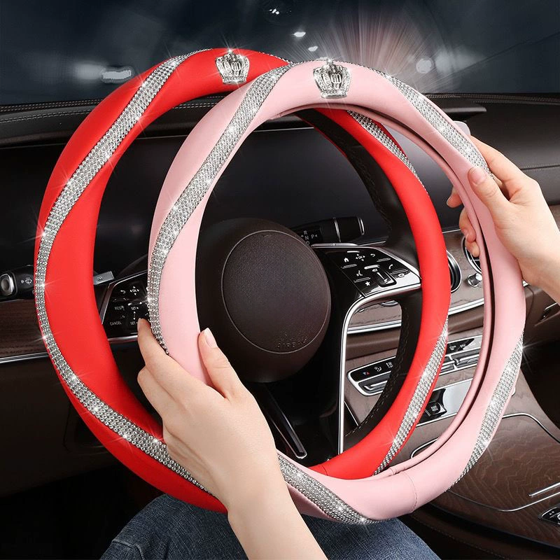 Трансграничный полностью сверливаемый комплект рулевого колеса автомобильный бриллиант с руловым рукав рулевого колеса
