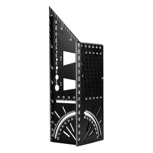 Aluminum Alloy 45 ° 90 ° scribing angle ruler three-dimensional woodworking stop point gauge 3D mitre angle measure