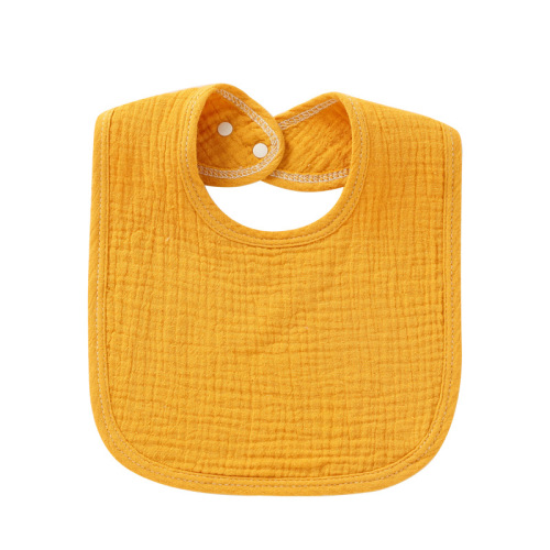 Baby saliva napkin newborn 4-layer cotton gauze bib for male and female baby supplementary food spring and summer bib absorbent thin style