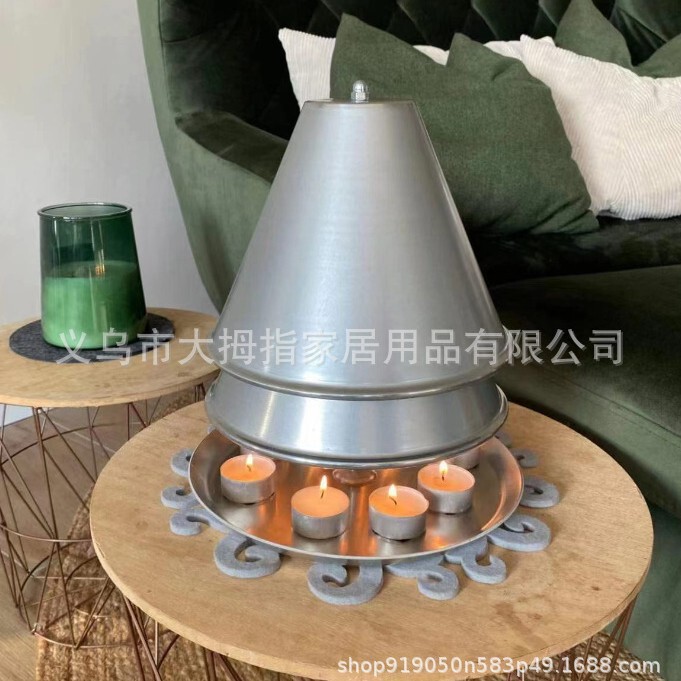 跨境爆款Tea light oven Ceramic radiator铁艺茶蜡加热暖炉铁暖|undefined