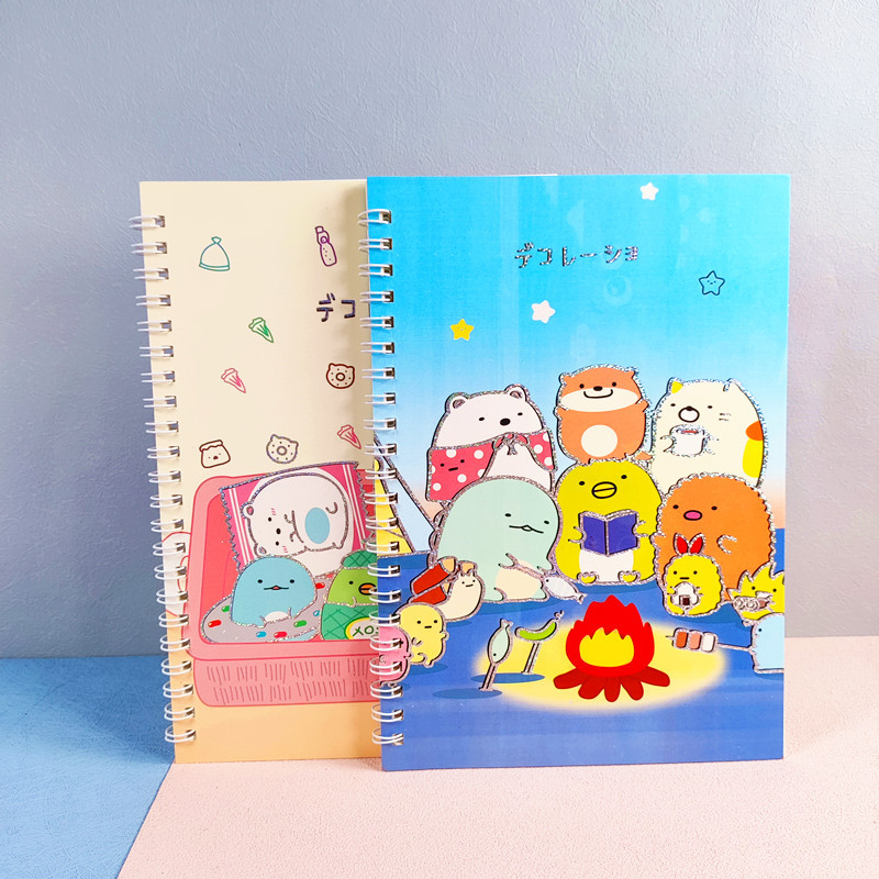 Espacio perro conejo cuaderno A5 bobina libro de dibujos animados Libreta de buena calidad ejercicio libro nuevo libro de una sola línea al por mayor