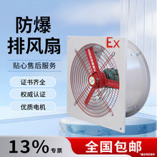 工业车间仓库管道排气扇低噪高速换气扇大风量隔爆网式防爆排风扇