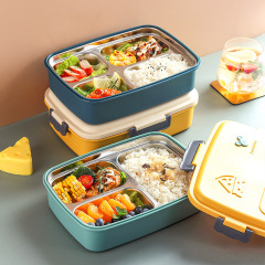 不鏽鋼飯盒上班族超長保溫學生便當盒分格大容量女生可愛兒童餐盒