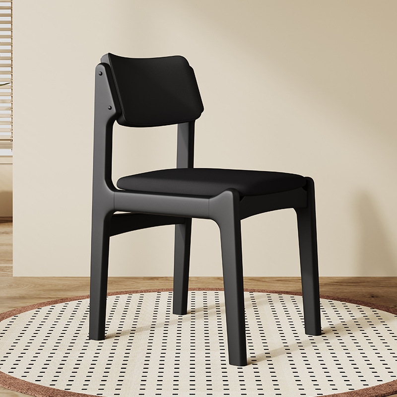 Silla de comedor de madera sólida retro silla de respaldo de bolsillo silla de escritorio silla de oficina silla de escritorio