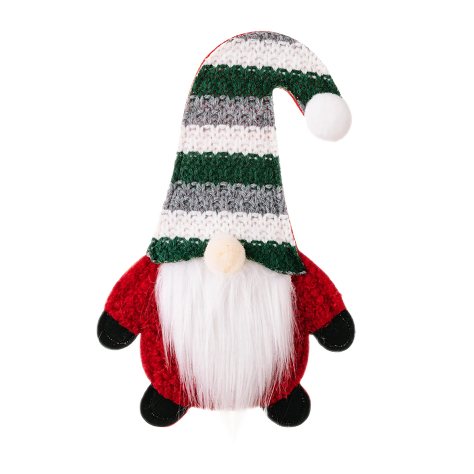 Navidad transfronteriza muñeca sin cara cuchillo y tenedor set decoración de mesa de comedor adorable Rudolph rayas Navidad cuchillo y tenedor set