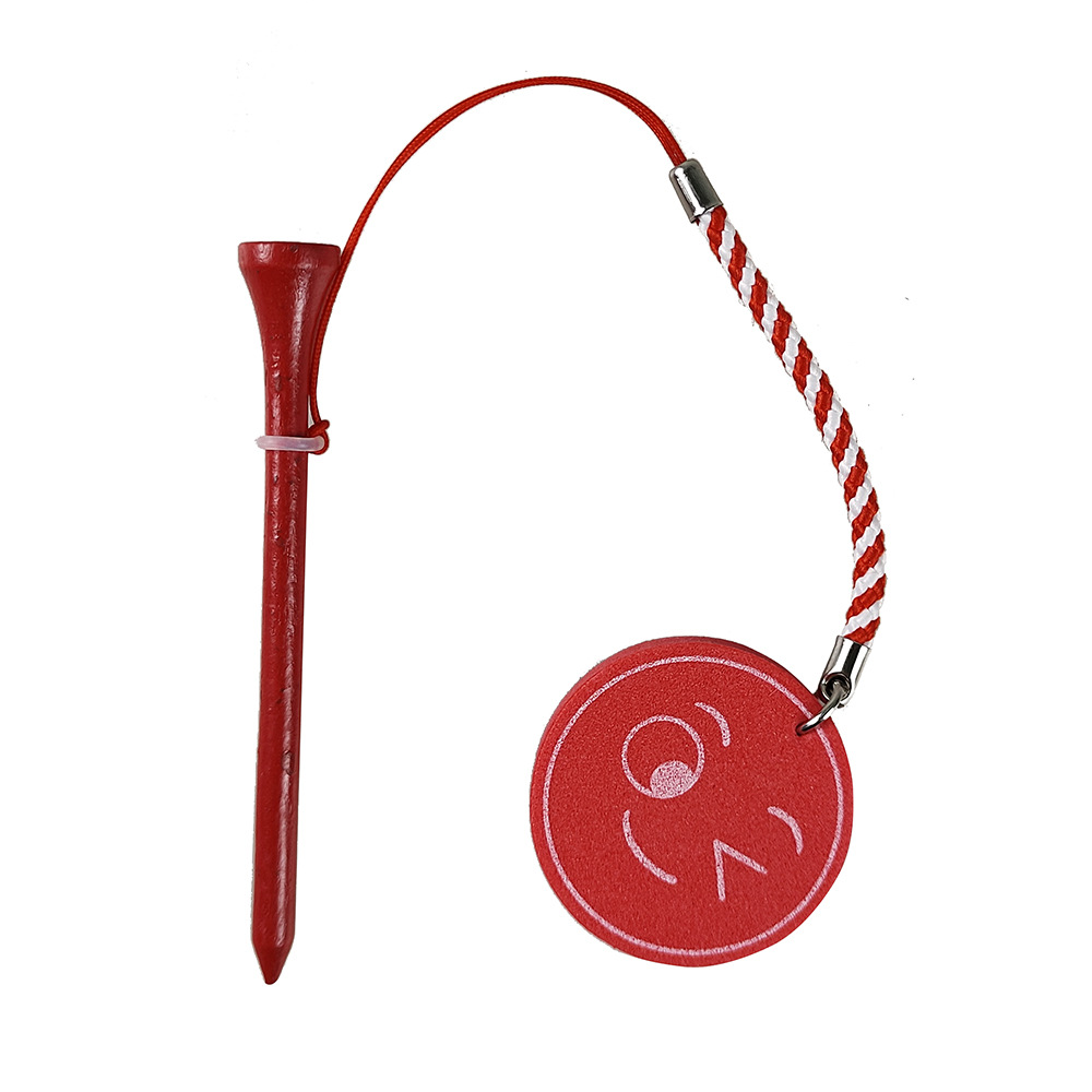 Golf multi-color Bola de uñas asiento de la bola de madera con correa de la cuerda magnética anti-perdida Golf Tees accesorios de regalo