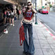 American Style Street Hot Girl Personalized Printed Slant Shoulder Short Cropped Short-sleeved T-shirt Women's Summer Slim-fit Short-sleeved Top for Women T