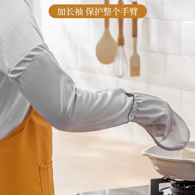Кухонные перчатки с защитой от брызг масла, кухонные рукава с защитой от ожогов и брызг, женские кухонные перчатки для защиты рук, расширенная версия для мужчин