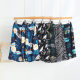Summer New Style Cotton Silk Printed Shorts Men's Thin Shorts Home Sports Casual Large Pants plus size Printed