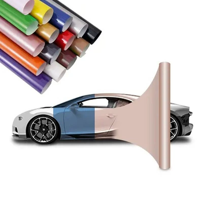 Auto Color Change Film, High-Gloss Realistic 6D Carbon Fiber Black