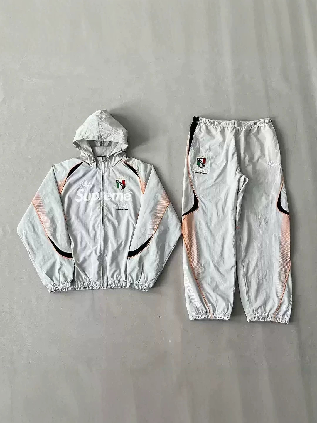 Cross-border Sup Tracksuit trendy sportswear suit jacket+pants assault jacket sweatshirt jacket 3