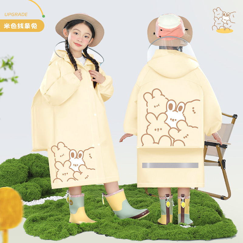 男の子と女の子のための子供用レインコート、女の子用の特別なロング全身防雨レインコート、中型および大型の子供用透明防水レインポンチョ|undefined