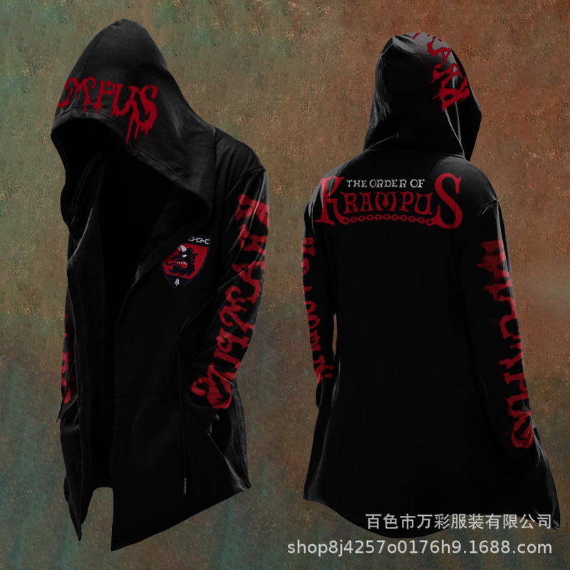 European and American Abstract Universe Retro Print Spring and Autumn Men's 3D Digital Print Loose Hooded Sweatshirt Cardigan Jacket European and American Abstract Universe Retro Print Spring and Autumn Men's 3D Digital Print Loose Hooded Sweatshirt Cardigan Jacket