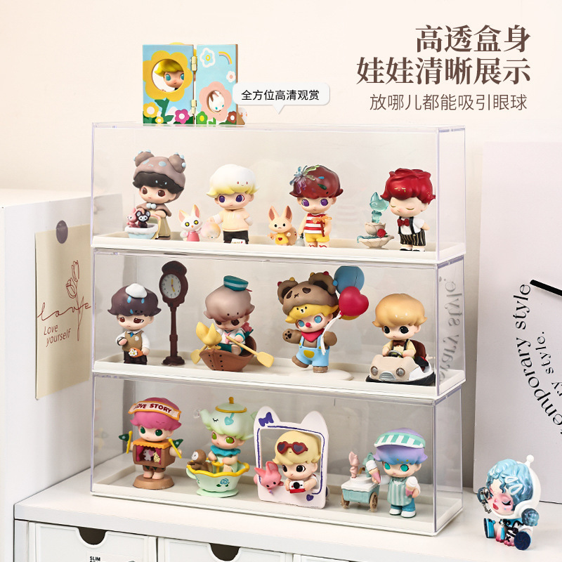 Blind Box Display Cabinet Handmade Display Stand Lego Doll Blocks Bubble Mart Storage Dust-proof Acrylic Storage Box