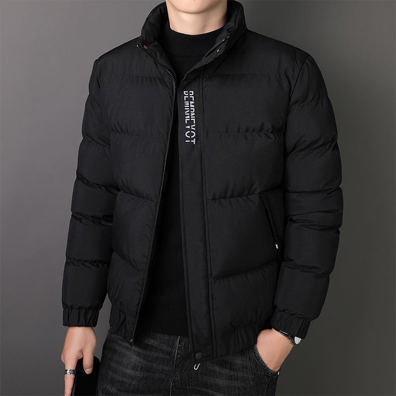 AliExpress transfronterizo invierno de los hombres engrosada de algodón acolchado abrigo juventud soporte collar casual de algodón acolchado abrigo de los hombres de algodón cálido acolchado chaqueta de pan abrigo