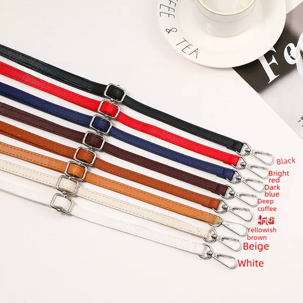 1.2cm wide thin bag strap adjustable shoulder slung shoulder strap handmade DIY bag accessories 8 colors 45g