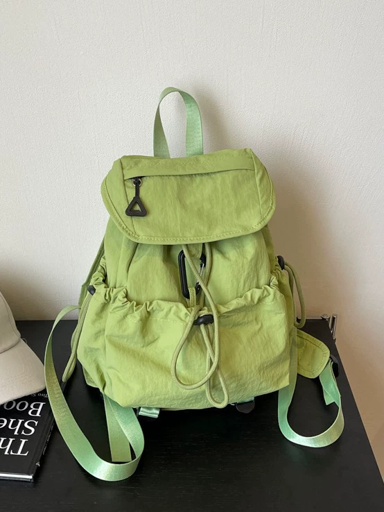 Nylon backpack, trend capacious shoulder bag, worn on the shoulder